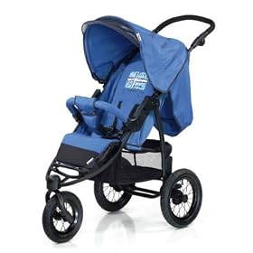 Hauck - Roadster SL 3 wheel buggy in baby Team Blue