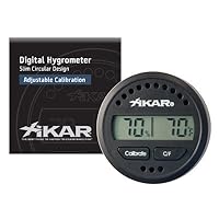 XIKAR Digital Round Cigar Hygrometer 832XI