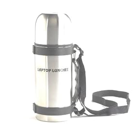 Laptop Lunch 320050 Stainless Steel Drink Bottle Travel Flask for Cold and Hot dronks, 18 fl Ounce Capacity, 2 Cups