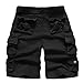 Mrignt Men's Cotton Beach Pockets Cargo Shorts(No Belt)
