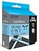Epson LabelWorks Ribbon LC Cartridge 1/2-Inch Black on Sky Blue (LC-4LBK5)