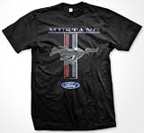 Mustang Logo Ford Symbol Mens T-shirt, Officially Licensed Ford Mustang Horse Logo Mens Shirt