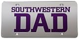 Southwestern Dad Mirrored License Plate Silver