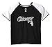 MLB Women's Short Sleeve Raglan Deep V-Neck T-Shirt