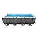 Intex 18ft X 9ft X 52in Ultra Frame Rectangular Pool Set with Sand Filter Pump, Ladder, Ground Cloth & Pool Cover