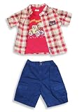 Buster Brown -Toddler Boys 3-Piece Short Set, Red, Tan, Royal Blue by 