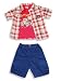 Apparel : Buster Brown -Toddler Boys 3-Piece Short Set, Red, Tan, Royal Blue