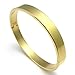KONOV Polished Stainless Steel Bangle Cuff Bracelet, Unisex Mens Womens, Color Gold