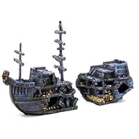 Medium Pirate Treasure Chest Ship Fish Tank Ornament Decoration