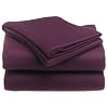 Pike Street Fleece Full Sheet Set, Plum
