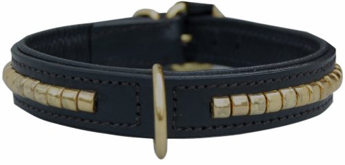 Dogs Kingdom Hundehalsband Marrakesch, schwarz, Gr. 2 x 25-30 cm
