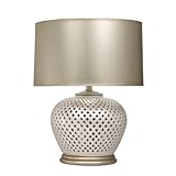IMAGE OF Kichler Lighting 70719 Margo 22.5-Inch Portable Table Lamp, Champagne Painted Hard Back Shade
