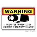 SECURITY SURVEILLANCE SIGNS ~Sign~burglar video warning