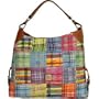 Dooney Bourke Madras "Ants" Shoulder Sac Bag