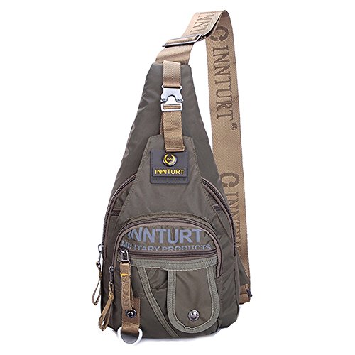 Innturt Nylon Sling Chest Bag Backpack Color Army Green