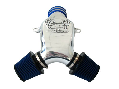 BBK 17350 Polished Cold Air Induction Intake System with Cast Aluminum Inlet for C6 Corvette