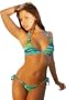 ocean3 Halter Top & Brazilian Tie Bottom (Ocean) Top: L \ Bottom: M