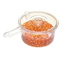 Kitchen Craft Microwave Cookware Saucepan with Lid, 900 ml,  Stain Resistant