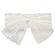La Regale Pleated Bow Clutch - White