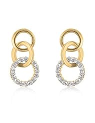 Goldtone Triplet Hooplet Earrings