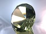 60mm Peridot Crystal Diamond Jewel Paperweight