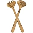 Talisman Designs 12-Inch Solid Beechwood Salad Set, Pop Art Design