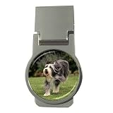 Bearded Collie Money Clip (Round)