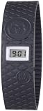Nano Light - Montre Fille - Quartz Digitale - Etanche - Bracelet Silicone Noir extensible - Garantie 2 ans