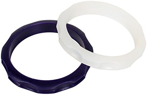 Hairbanglez 2 Pair Pack Sporty Silicone Fashion Hair Band Bracelets - Dark Purple/Clear Gold Sparkles