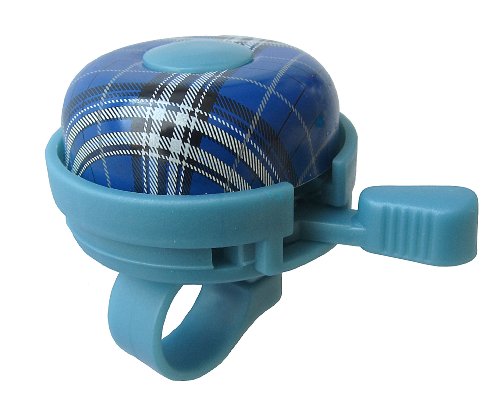 Bicycle Bell Plaid Blue , by Biria