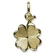 Schmuck-Pur 333/- Gelbgold Kleeblatt-Gl�cks-Anh�nger