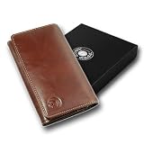 Große Lazarotti Geldbörse K30411, edles Vollrind-Leder, Portemonnai, braun, pass. zu Lazarotti Taschen