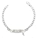 Sterling Silver "Life Is A Song Love Is The Music" With Note Charm Link Bracelet