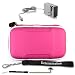 Nintendo DSi / DS Lite EVA Carrying Hard Shell Case - Eva Magenta + Determination Hand Strap + Home Charger