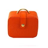 Mini Jewelry Box Case Gift Stylish For Necklace Ring Bracelet Square Orange