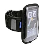 Arkon Sports Armband for LARGE Smartphones (HTC Amaze 4G/Desire/Sensation 4G&XE/Thunderbolt/Evo 3D, Samsung Charge 4G/Galaxy Mini/Galaxy S 4G/ Blaze 4G/ S Plus&Pro, Nokia Lumia 610/710/800, Motorola Droix X 2 and more)