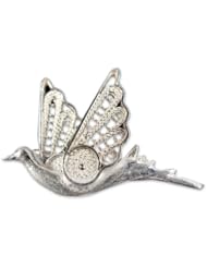Silver filigree brooch, Filigree Dove