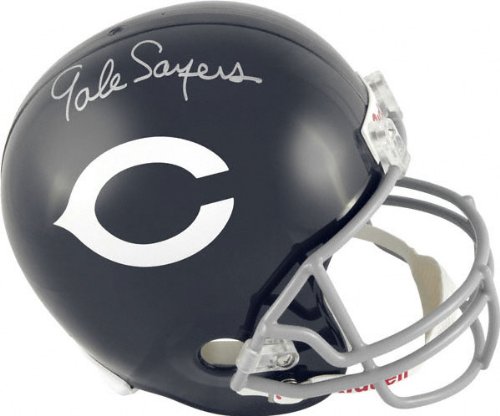 Gale Sayers Autographed Helmet | Details: Chicago Bears, Throwback, Riddell Replica Helmet