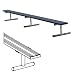 Powder Coated 21ft Portable Players Bench without Backrest