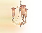 IMAGE OF Troy Lighting F9943GLF Three Light Chandelier Gold Leaf
