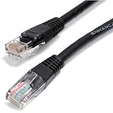 Duronic 1.5m Professional Network Cable - Black - High Speed Premium Quality Cat5e / Patch / Ethernet / Modem / Router / LAN