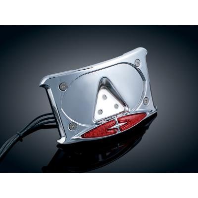 Kuryakyn CURVED LAYDOWN LP FRAME W/LED 3166 ANY H-D W/STD 3 BOLT FENDER MNT LP BRACKET