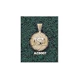 Arizona State Sun Devils Solid 10K Gold ''ASU'' Basketball Pendant