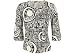Petite Designers Originals Circle Plaid Print Sweater