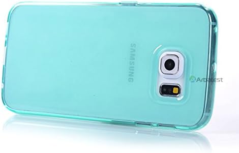 Arbalest® Samsung Galaxy S6 Edge Case, [Jelly Series] [Perfect Fit] Transparent TPU Slim Soft Skin Cover [Shock Absorbent] Gel Case for Samsung S6 Edge - Turquoise, Arbalest Retail Packing
