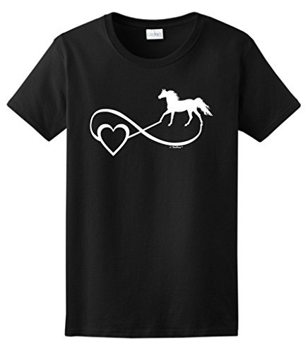 Horse Lover Gift Infinite Love Infinity Symbol Ladies T-Shirt