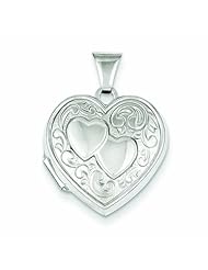 Genuine .925 Sterling Silver Heart Locket 1.6 Grams. 100% Satisfaction Guaranteed.