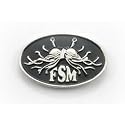 Flying Spaghetti Monster Lapel Pin (Silver)