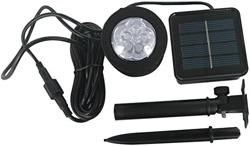 Fastest Solar Wall Light 6 Led In-ground Light Waterproof Suit for Outdoor Garden Pool Pond Spot Auto Sensing White Spotlight Light - 1 Pack