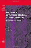 New trends in software methodologies, tools and techniques